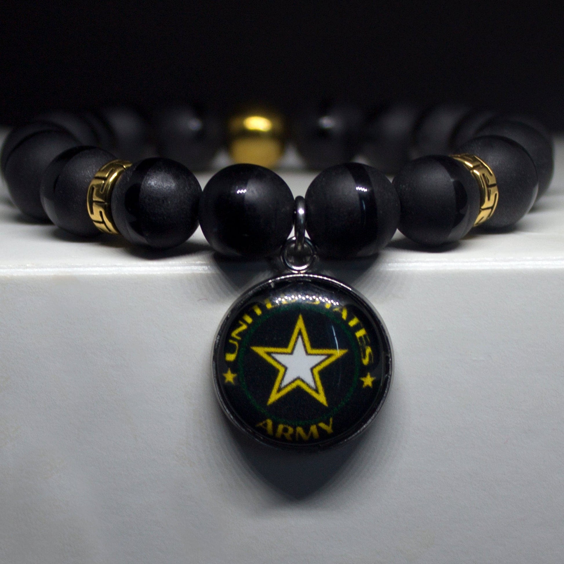 Army Gemstone Men's bracelet Jewelry