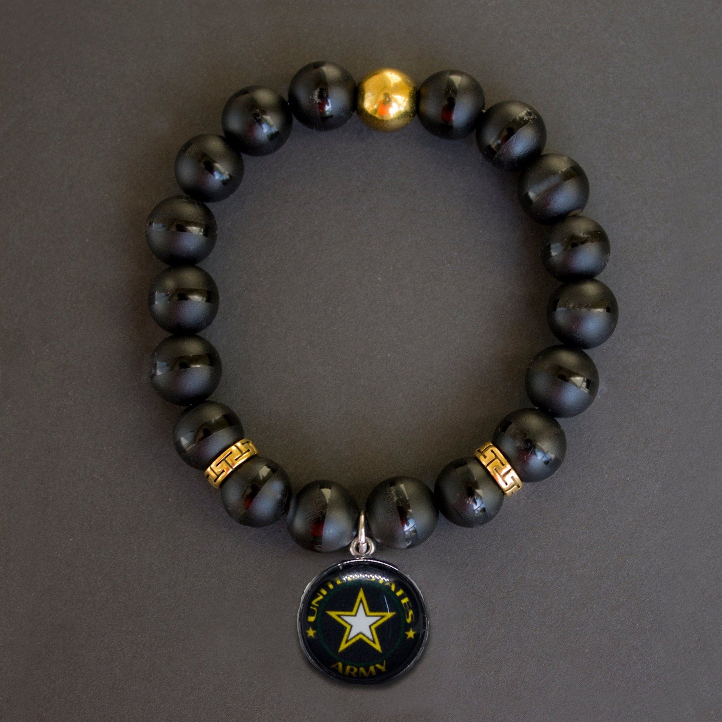 Army Gemstone Men's bracelet Jewelry