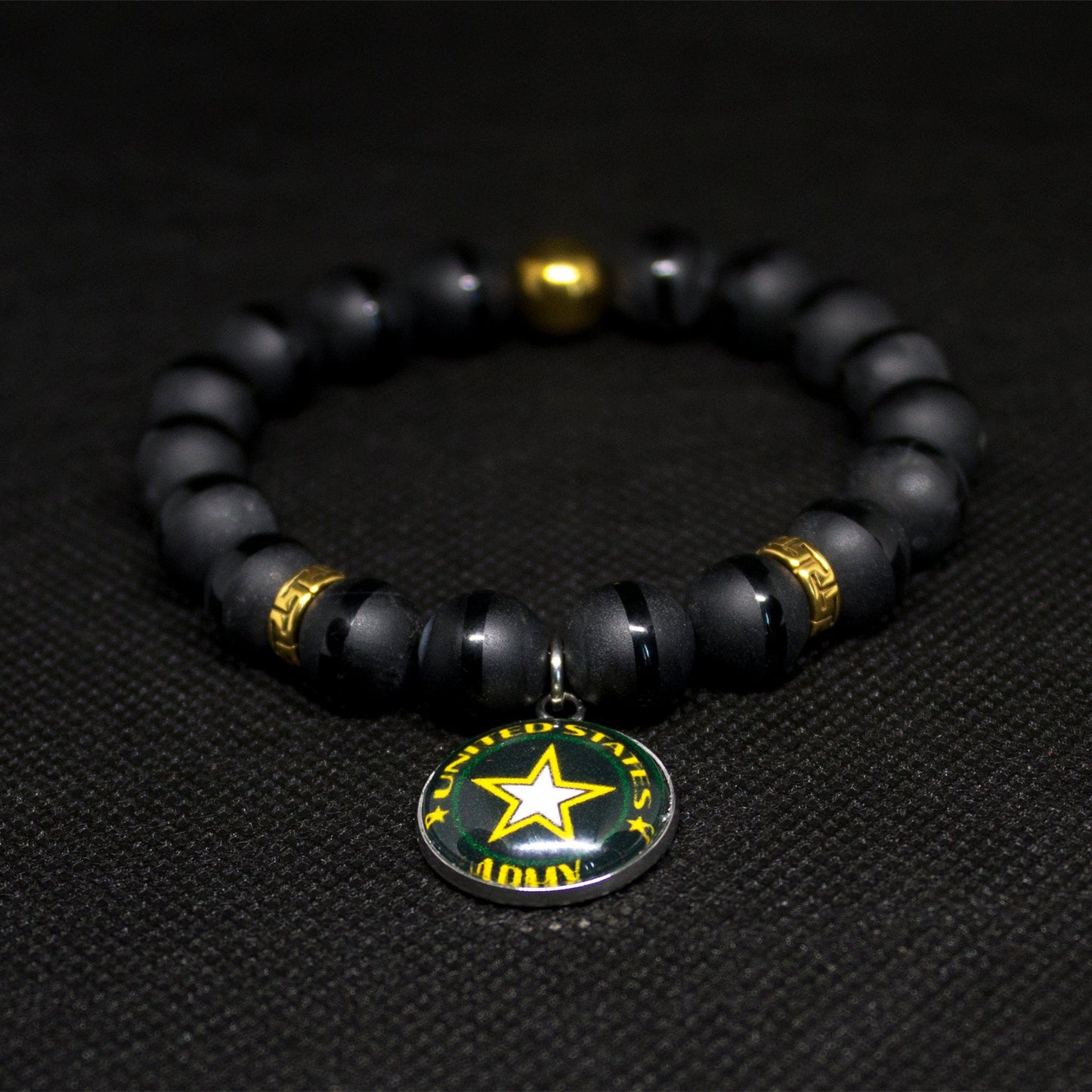 Army Gemstone Men's bracelet Jewelry