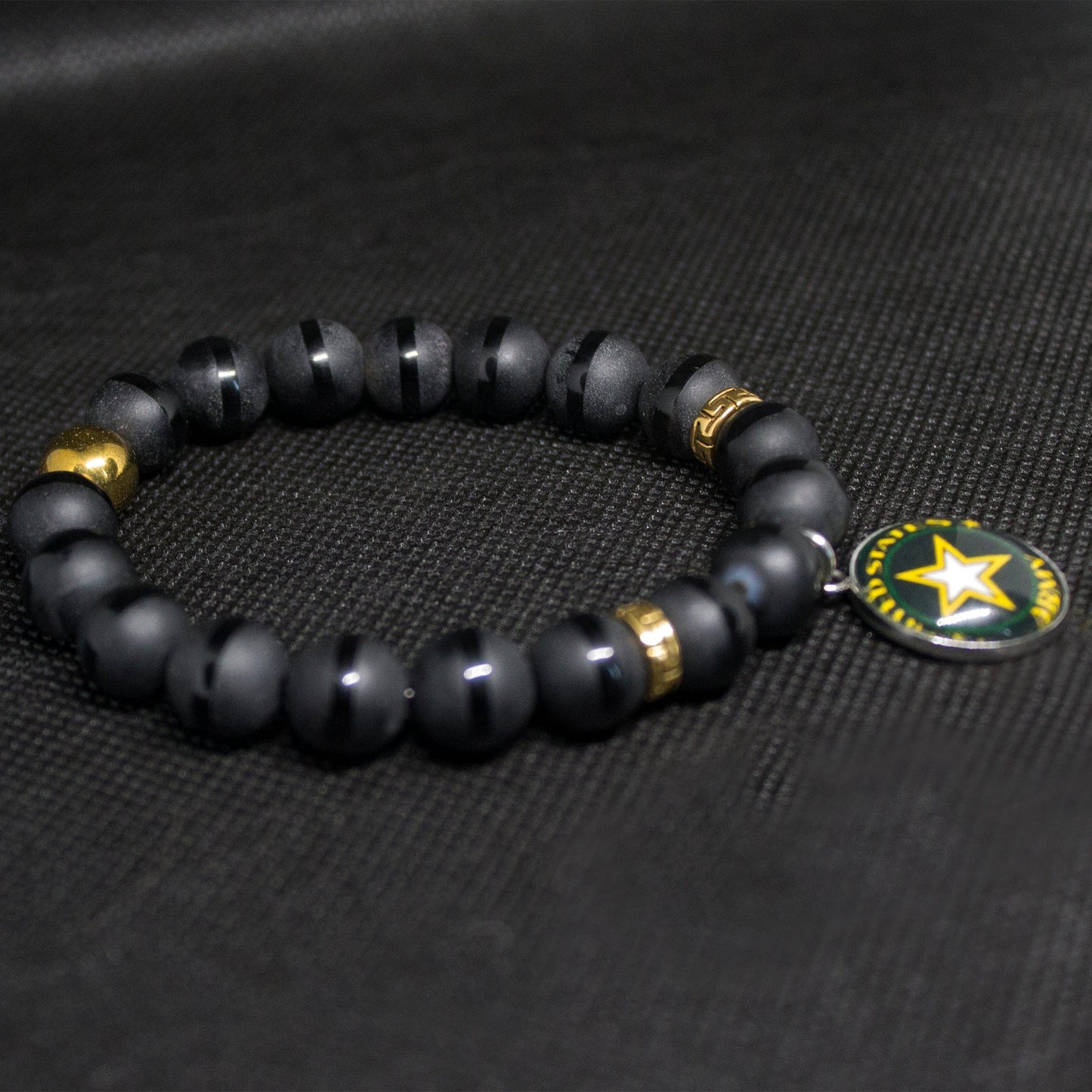 Army Gemstone Men's bracelet Jewelry